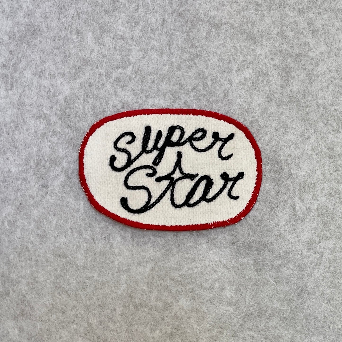 'Super Star' - Black on White